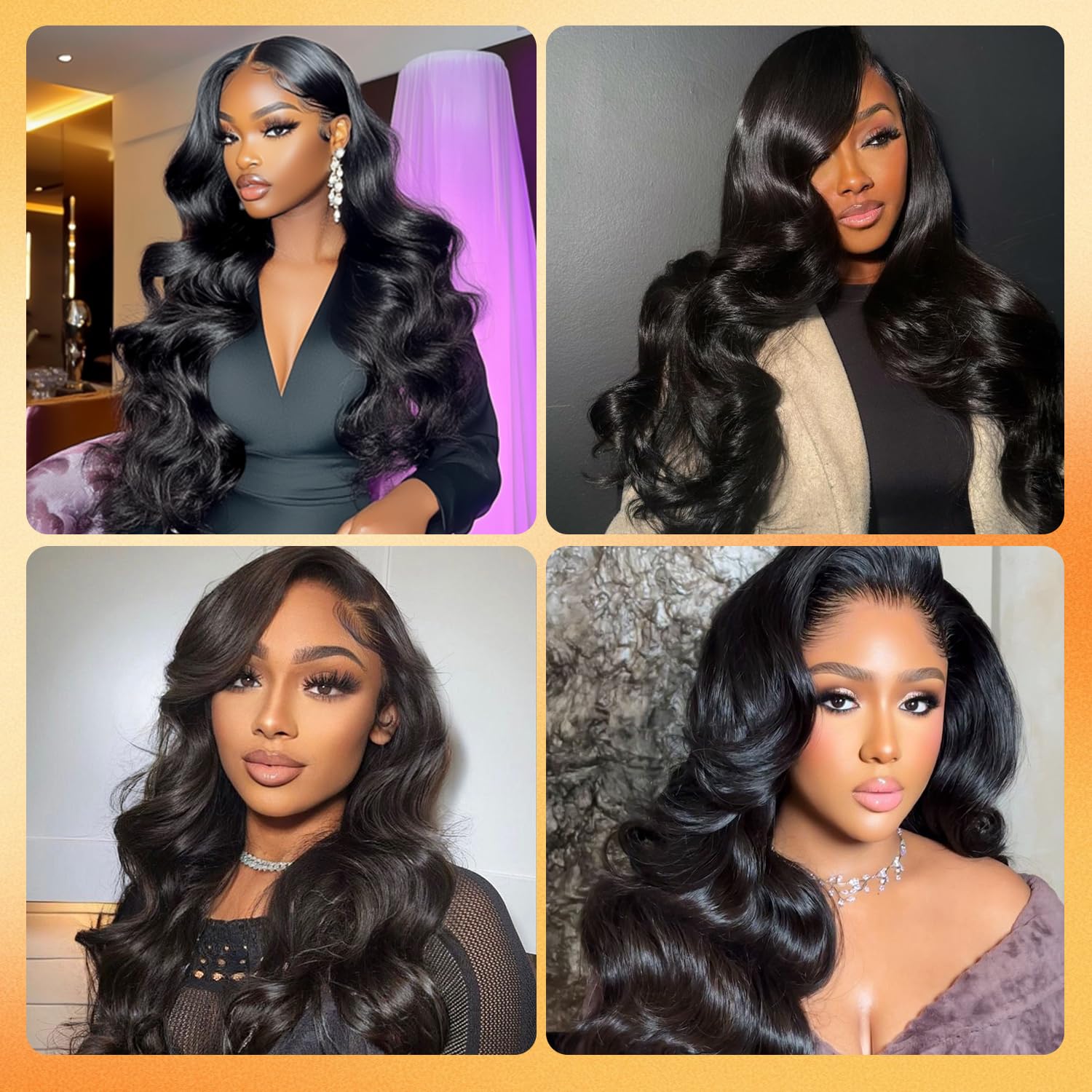 13x6Lace Front Wig Natural Color Body Wave Hair HD-lace Humai Hair